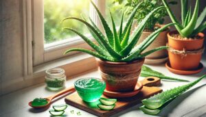 Image showing The Wonders of Aloe Vera: Nature's Healing Powerhouse.