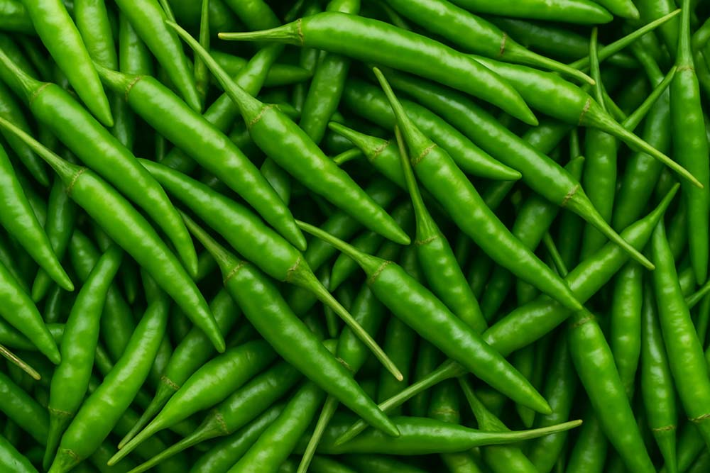 Image showing Green Thai Chili Peppers.